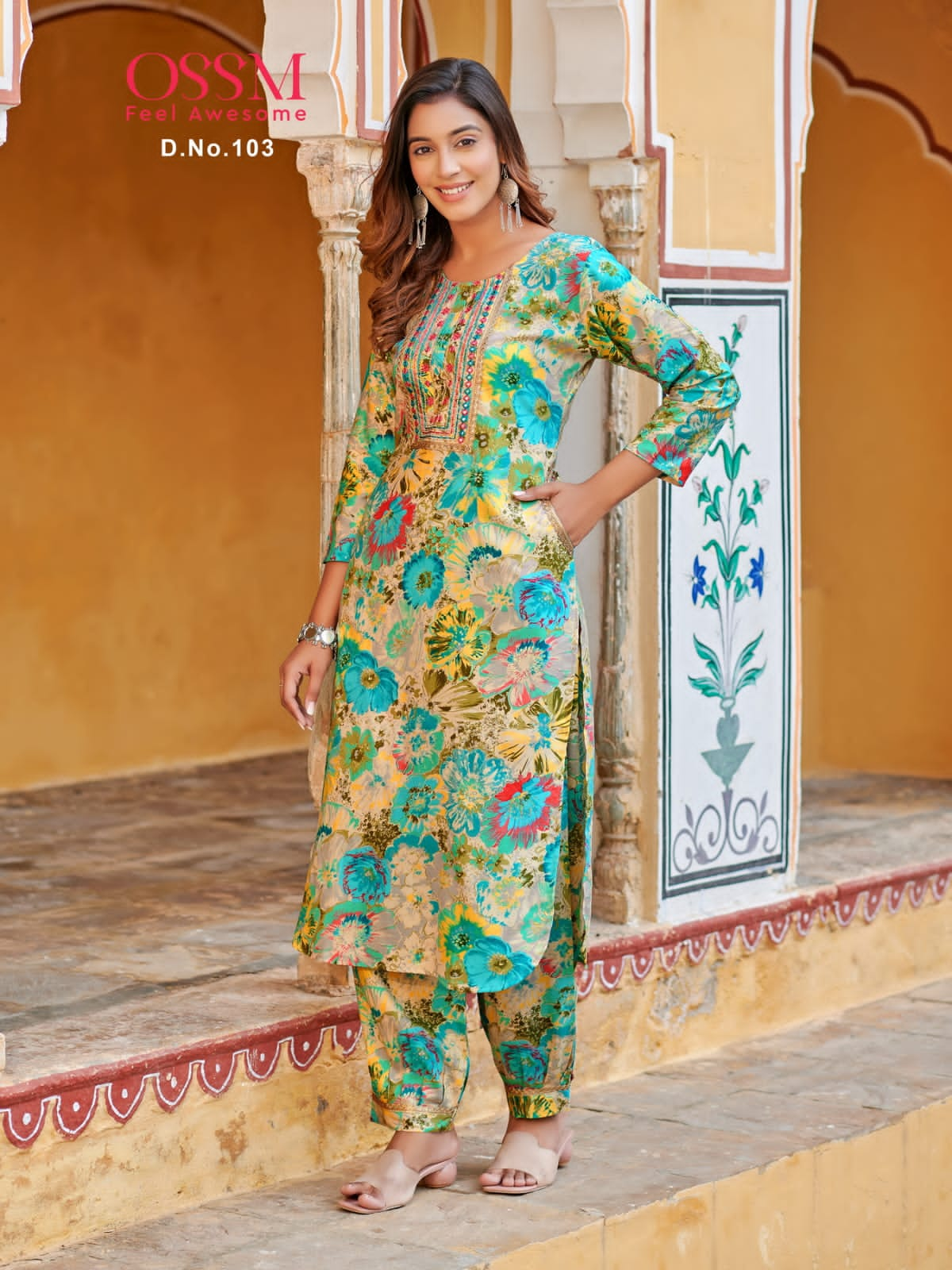 Maahi By Ossm Printed Kurti With Bottom Catalog